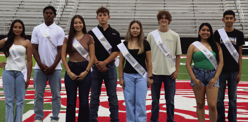 Terrell ISD announced nominees for their 2025 Homecoming Court to be announced at their homecoming football game against Kaufman. Duke and Duchess nominees for this year are freshmen Tyson Hooper and Rachel Sommers, Matt Guerrero and Deniss Mendez, and Gerardo Arteaga and Katelynn Jimenez. Nominees for Homecoming King are Noah Lewis, Jay Gonzalez, Caden Warnock and Caeden Valentine. Nominees for Homecoming Queen are Camila Frias, Haley Gonzalez, Zulli Galindo and Sol Avila. Photos courtesy of Terrell ISD