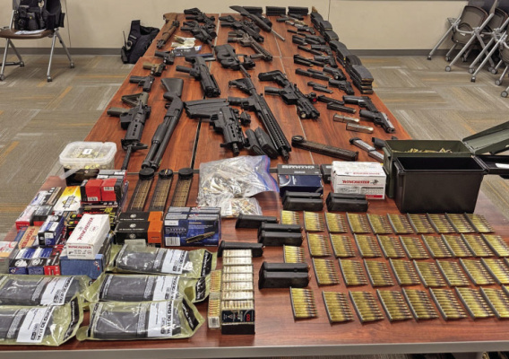 Traffic stop nets firearms, ammunition