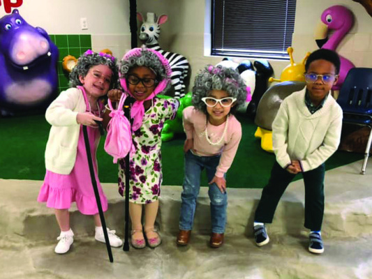 Students of W.H. Burnett Early Childhood Center in Terrell celebrated their 100th day of school on Monday, Feb. 24. Additional photos on 2A. Photos courtesy of W.H. Burnett Early Childhood Center