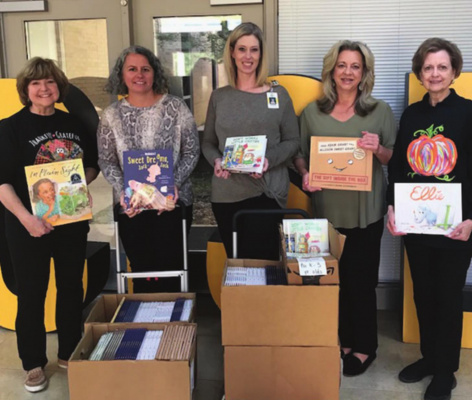 Book donation to Crandall ISD