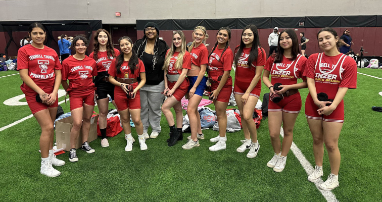 The Terrell Lady Tigers powerlifting team gets their season underway at competition Jan. 20. Photo courtesy of @TISDTigerSports/X