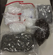 Kaufman County Sheriff’s Office deputies, with the aid of other agencies, made three arrests after a vehicle pursuit Jan. 26 in Terrell. Officers discovered five kilograms of methamphetamine and five pounds of marijuana. Photo courtesy of the Kaufman County Sheriff’s Office
