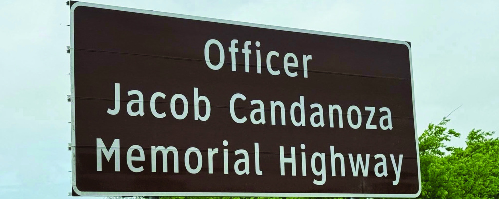 Members of the Texas House, Senate, Terrell PD, Terrell City Council, staff and family were in attendance at The Rock Church and along State Highway 34 in Terrell on Saturday, April 10 as part of the highway was dedicated to the memory of fallen Terrell Police Officer Jacob Candanoza. Photos courtesy of Terrell PD, City of Terrell
