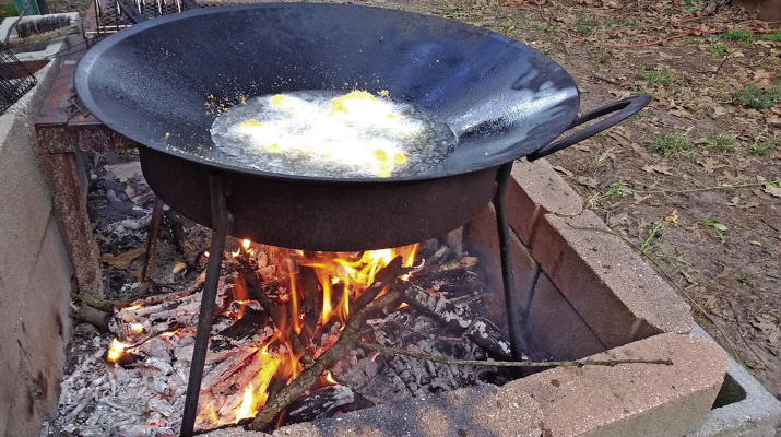 For a fish eater, nothing tastes better than fresh fillets fresh out of the water and fried over a cook fire. Photo by Luke Clayton
