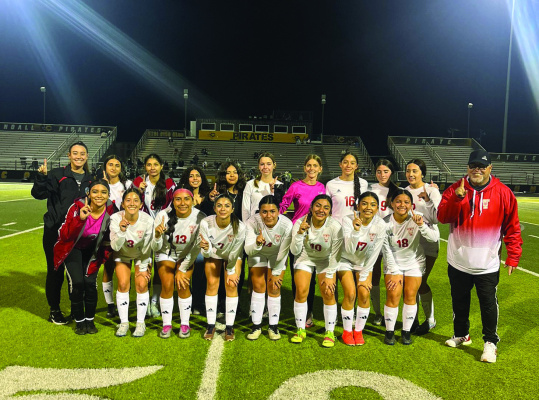 The Terrell Lady Tigers picked up a 1-0 district win over the Crandall Lady Pirates on the road Jan. 28. Photo courtesy of @Terrellgsoccer/X
