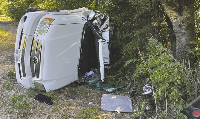 Terrell Volunteer Fire Department and CareFlite responded to a rollover crash on FM 148 north of FM 987 in Terrell on Sunday, Aug. 16. Photo courtesy of Terrell VFD