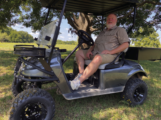 Ken Blackstock and his Texas ‘hunting buggy.’ Photo by Luke Clayton