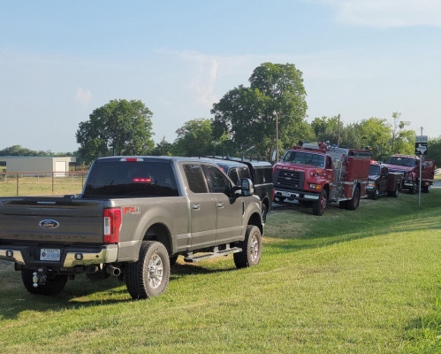 A motorcyclist was transported to a Dallas area hospital via CareFlite after losing control at FM 3486/CR 249 and FM 986 in Poetry shortly after 5 p.m. June 20. Photo courtesy of TVFD Facebook page