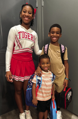 Terrell ISD students headed back to school on Tuesday, Aug. 5. Pictured above are eighth grader Willow, third-grader Langston and Pre-K3 student Will. Photos courtesy of Kierra Allen, Patty Yocum and Blanca Torres