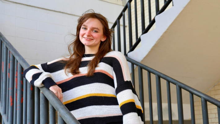 Molly Knapp recently represented Terrell High School at the Congressional Debate Competition in Austin where she advanced to the semifinals. Photo courtesy of Terrell ISD