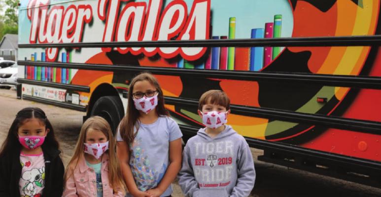 ABOVE: The TISD hopes that youngsters like these will get aboard the bus and continue to read this summer. COURTESY PHOTO