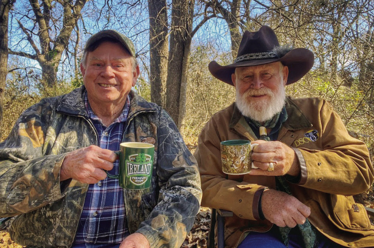 Luke and his good friend Larry Weishuhn, both well into their seventies, continue to enjoy the outdoor lifestyle as very active outdoorsmen but each do so in a slower, safer manner than they did as younger men. Photo by Jeff Rice