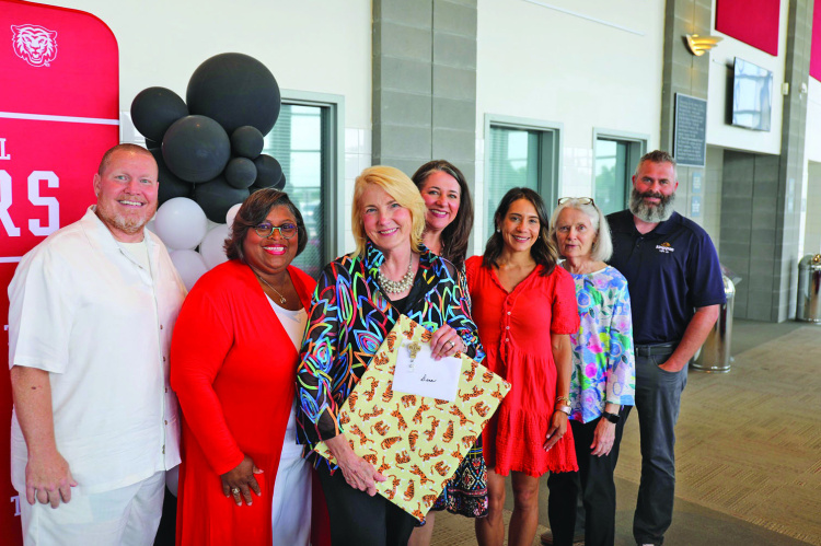 Members of Terrell ISD, City Council, staff, community, family and friends came out to celebrate the retirement of outgoing Terrell ISD School Board President Dena Risinger at the Jamie Foxx Performing Arts Center on Thursday, May 28. After 24 years of dedication and service to Terrell ISD, Ms. Risinger is embarking on a new chapter.