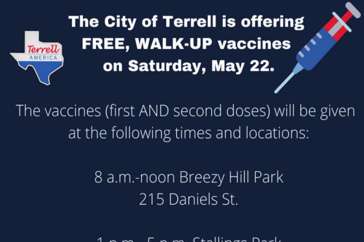City hosting walk-up vaccine clinics Saturday