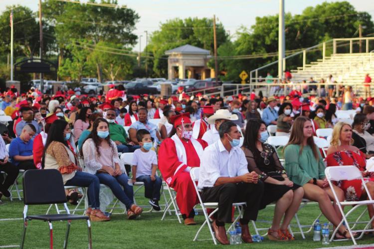 A seen from last year’s Terrell High School graduation at Memorial Stadium. TRIBUNE FILE PHOTO