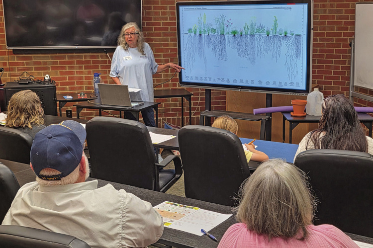 Linda Redd did a presentation on “Gardening in the Texas Heat” at the Hulsey Library in Terrell on Sunday, June 7. See more photos on page 8A. Photo courtesy of Robert Castro