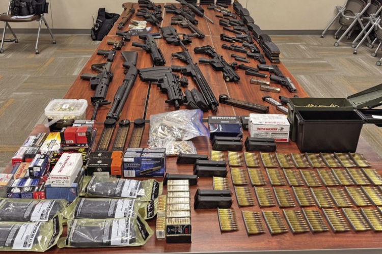 Traffic stop nets firearms, ammunition