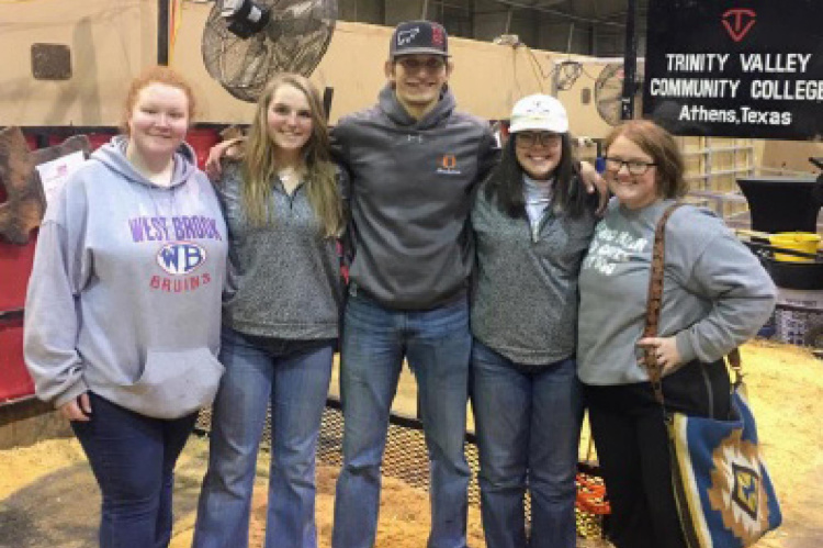 Students from Trinity Valley Community College began the new year by competing in Oklahoma City at the annual Cattleman’s Congress Livestock Show. Students performed well overall, bringing home several top awards. Courtesy photo