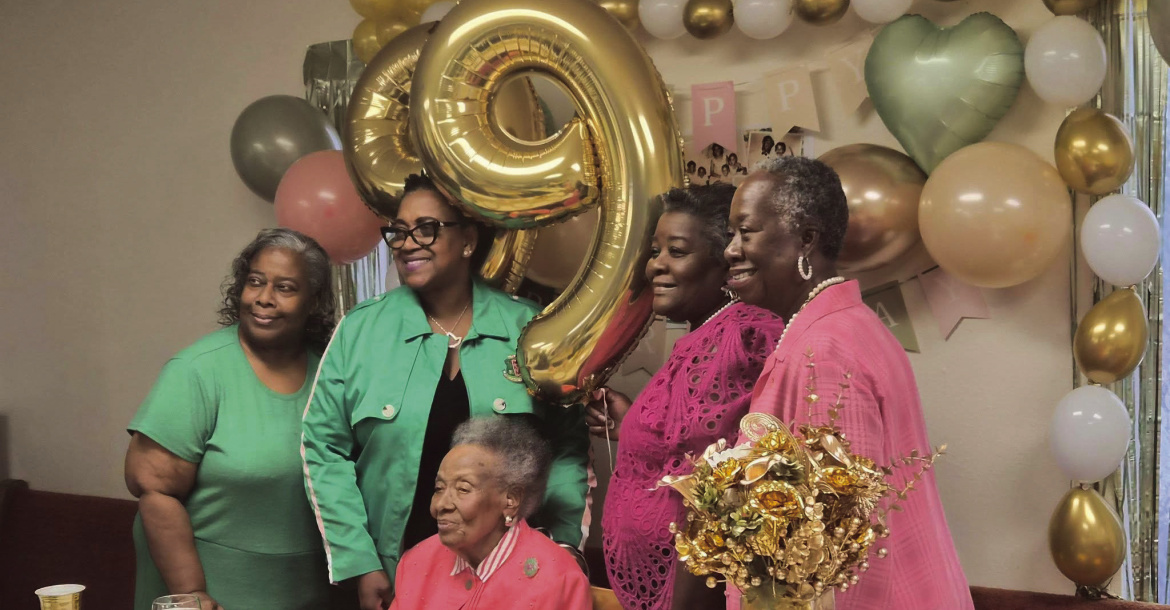 Former Terrell City Mayor Frances Anderson was the center of attention at her 99th birthday party recently. The party was hosted by members of the 22 Maréchal Niel Club. The City of Terrell is proud to have Mayor Anderson as one of the many leaders who have provided outstanding leadership to our residents. Photo courtesy of City of Terrell