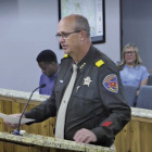Kaufman County Sheriff Bryan Beavers tells the commissioners’ court July 7 that his office answered more than 1,000 calls for service over the Fourth of July weekend, and that with all activities accounted for, the sheriff’s office has seen an activity increase of 170% when compared to July 4, 2021. Courtesy Image/Kaufman County