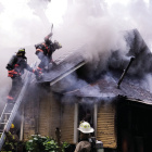 Multiple agencies, including Terrell FD, College Mound FD, Terrell VFD and others, battle an intense house fire on Frances Street in Terrell on Monday, June 15. Photo courtesy of College Mound FD