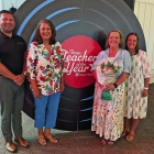 Furlough Middle School teacher Heather Ray (middle, right) was named the Region 10 Teacher of the Year and honored during a Terrell ISD luncheon on Thursday, July 30. See more photos on page Photo courtesy of Terrell ISD