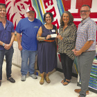 Rotary Club of Terrell made a donation to the Terrell ISD Teacher Shop on Monday, August 10th from proceeds raised at the Annual Bowling Fundraiser. Photo by Bodey Cooper